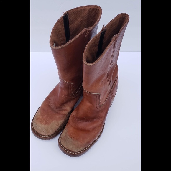 frye square toe boots